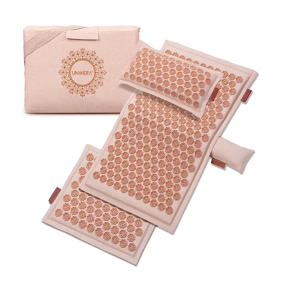 Acupressure Mat and Pillow Set - Pink